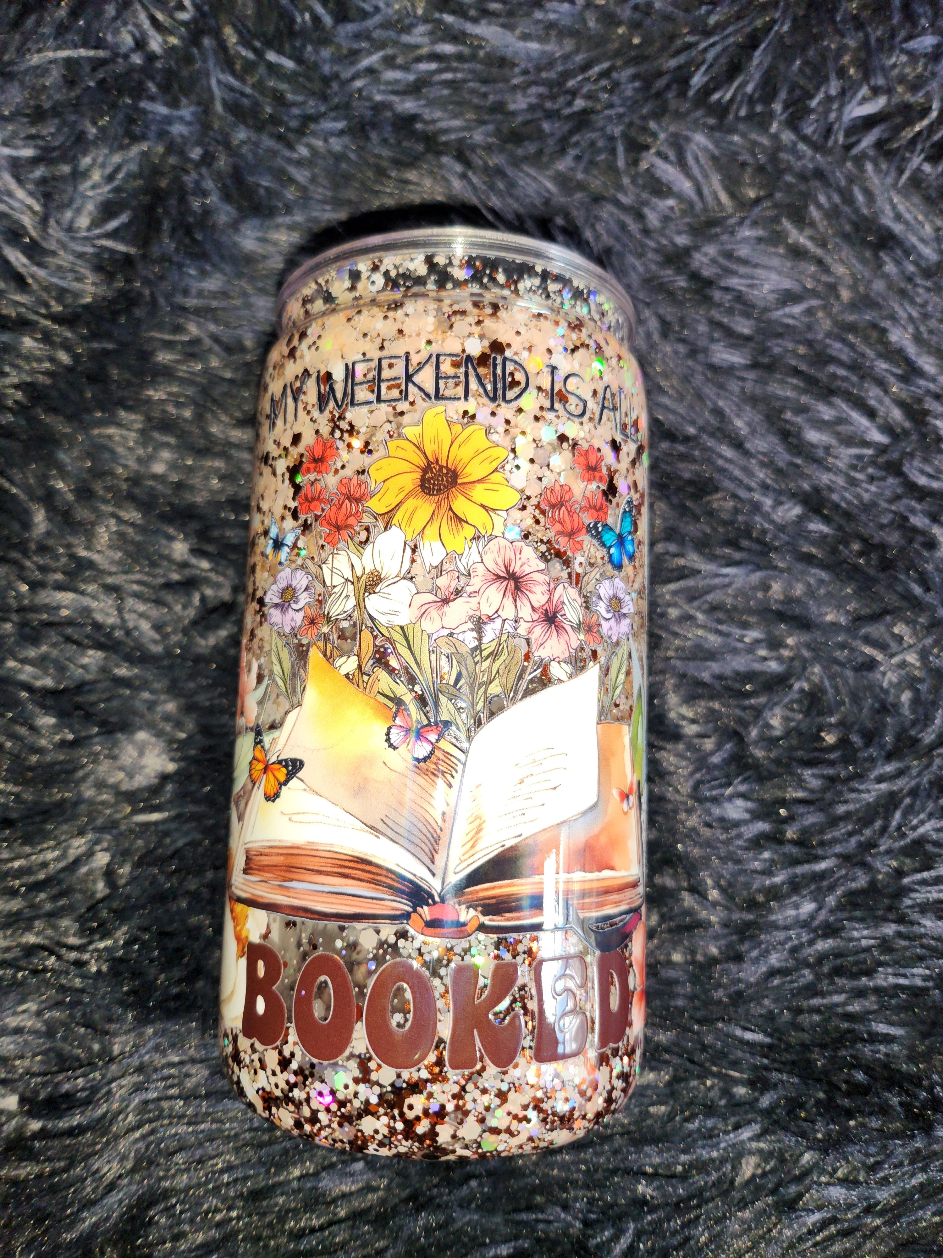 Book Lovers SNOW GLOBE 16oz Acrylic Tumbler