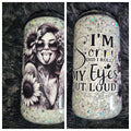 RTS - Tattoo Girl #4 SNOW GLOBE 16oz Glass Tumbler